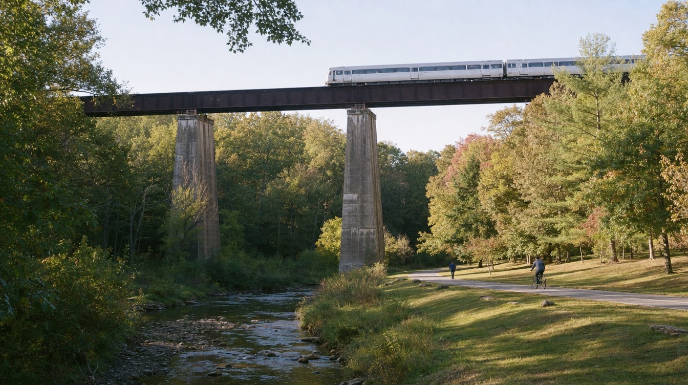 The Lake Accotink trestle, Springfield
