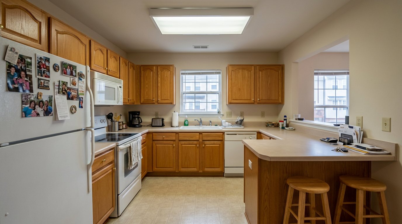 A 2004 townhouse kitchen, Ashburn, as is